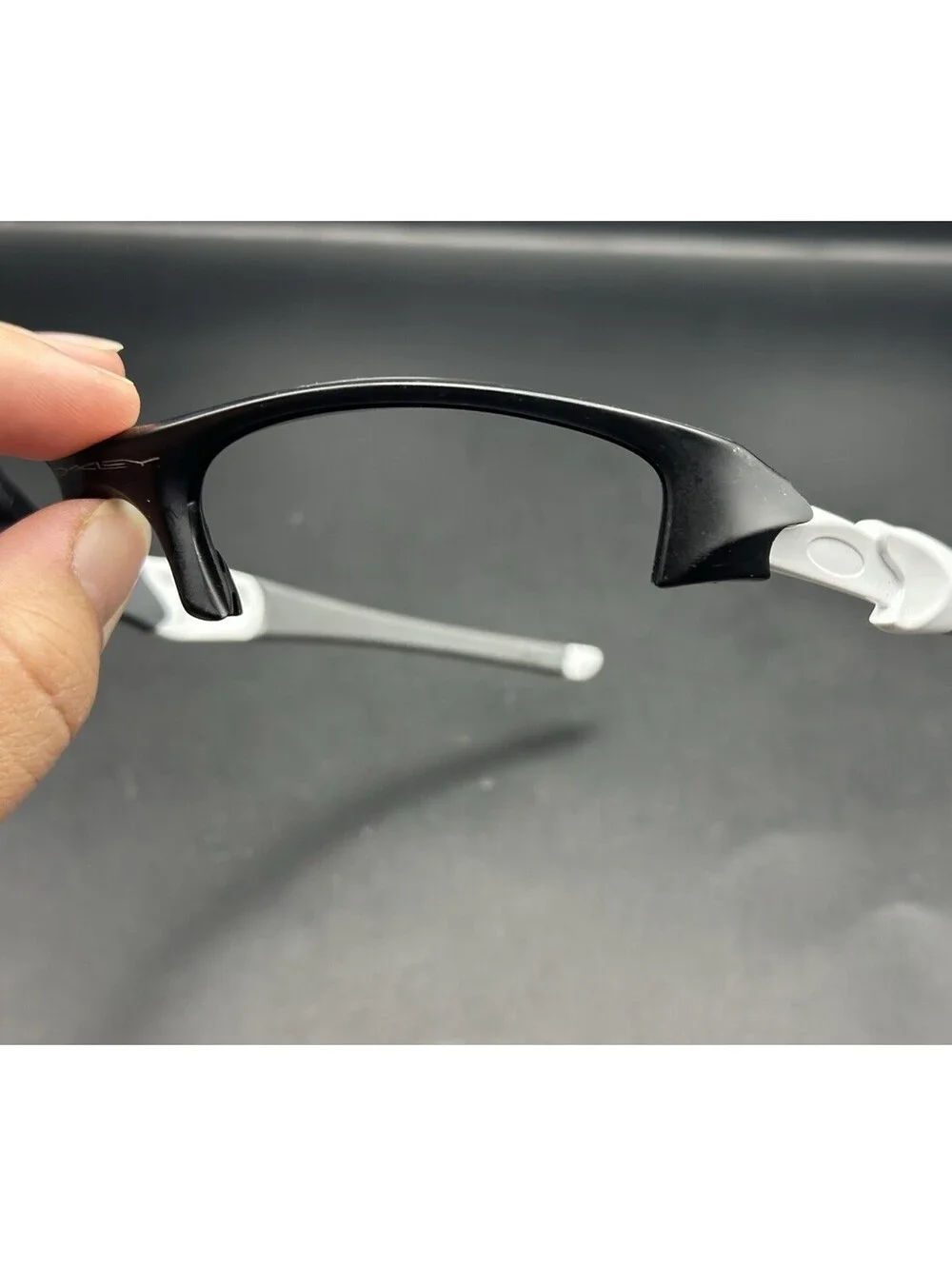Oakley Flak Jacket Matte Black/Polished White Frame